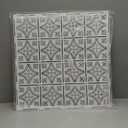 Tin Wall Tiles 24x24 Nail-Up, Stair Risers, Metal Ceiling Tiles, 5 Pack (Antique White)