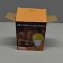 Bug Light Bulbs Outdoor, 40W Equivalent Amber Yellow LED Bug Lights for Outside, 6W 500LM 2000K for Porch Lights, Non-Attracting, Not-Dimmable A19 Bulb for Patio, Deck, Backyard, Hallway, 2 Pack
