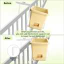 VIVIKEN Adjustable Planter Box Bracket, Flower Box Holder Brackets for Deck Railing, Window Box Hanging Brackets for Patio Garden Fence Pergola Balcony Supporting Heavy Planters-4 Pack