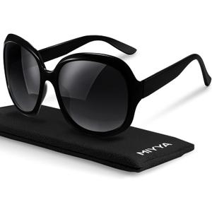 miyya Bug Eye Oversized Polarized Sunglasses Womens, Trendy Retro Sun Glasses for Women 2025, Oversized UV Protection Shades