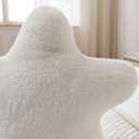 Set of 2 Throw Pillows Star Pillow Couch Pillows Decorative Pillows Bed Pillows Cute Pillows,White 15"