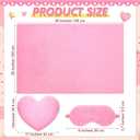 18 Pcs Kids Sleepover Party Supplies for Girl, Pink, Jade, 12 x 11 Inch