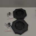 Vinyl Siding Mounting Blocks, Outdoor Siding Mount Kit, Light Mounting Plate with Built-in Electrical Box for 1/2 inch Lap Double - 2Pack, Black