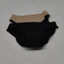 Incontinence Underwear for Women, 4 oz Maximum Absorbency Leak Proof Panties for Postpartum 2 Pack (Black-Beige, M)