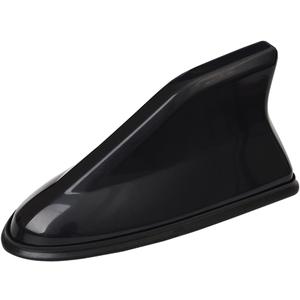 Car Shark Fin Antenna Cover, Roof Aerial Base AM/FM Radio Signal for Car SUV Truck, Vehicle Shark Fin Shape Cover with Adhesive Tape, Car Accessories Antenna Replacement Fits Most Cars (Black)
