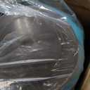 JEAREY 9FT Outdoor Patio Umbrella Outdoor Table Umbrella with Push Button Tilt and Crank, Market Umbrella 8 Sturdy Ribs UV Protection Waterproof for Garden, Deck, Backyard, Pool (Light Blue)