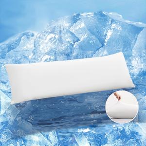 TELUS Cooling Body Pillow Case, Silky Soft Breathable Pillowcase with Envelope Close, Stay Cool All Night Pillow Cover for Hot Sleepers and Night Sweats, 20x54 Inch, White
