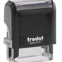 Trodat 4911 Custom Self-Inking Personalized Return Address Stamp - Customizable Up to 3 Lines of Text -Refillable Customized Address Rubber Stamp, Small Business Essentials, Shipping, Work - Small