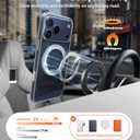 TORRAS 360 Magnetic Stand for iPhone 17 Pro Max Case, [Fit for MagSafe] [4X Military-Grade Protection] Slim Case for iPhone 17 Pro Max 6.9" 2025, Clear, Ostand O3 Fitness Series (B-Crystal Clear)