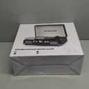 Vinyl Record Player 3-Speed Bluetooth Portable Suitcase Belt-Driven Record Player with 2 Built-in Stereo Speakers Vinyl Vintage Turntable Phonograph Records Player with RCA Line Out, AUX Out (Black)