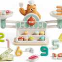TOP BRIGHT Balance Math Game for Kids, Preschool Math Games for Kids Ages 3-5, STEM Montessori Toys for 2 3 4 Year Old Girls Boys Gifts