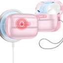 ESR for AirPods Pro Case (2023/2022/2019, 2nd/1st Gen), Compatible with Airpods Pro 2 (USB-C/Lightning Cable), MagSafe Ready, Magnetic Lid Lock, Full Drop Protection Cover with Lanyard, Pink
