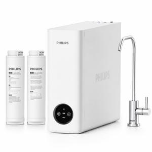 Philips AUT9360 Reverse Osmosis System, 600 GPD Under Sink Water Filter System, Tankless RO System, 2.3:1 Pure to Drain Water Filtration, Reduces TDS, NSF/ANSI 372 Certified with No Standing Water