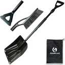 GEARFLAG 3-in-1 Collapsible Snow Shovel, Snow Brush, Ice Scraper Set with Storage Pouch  Emergency Tool for Car, SUV, Truck
