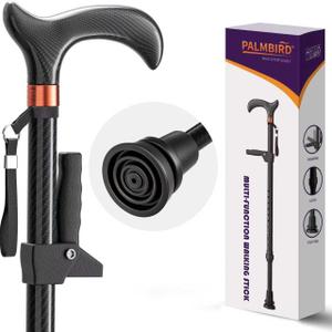 Carbon Fiber Walking Cane, Lightweight Adjustable Cane with Assist Handle, Ergonomic Grip & Wrist Strap, Easy to Disassemble for Travel  Walking Stick for Men&Women Carbon Fiber Walking Cane, Lightweight Adjustable Cane with Assist Handle, Ergonomic Grip & Wrist Strap, Easy to Disassemble for Travel  Walking Stick for Men&Women