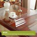 OstepDecor 40 x 92 in Clear Table Protector, Plastic Table Cover 2mm Thick