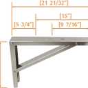 Wall Mounting Bracket for 9000-36000 Btu Condenser Ductless Mini Split Air Conditioner Heat Pump Systems, Rust Free Aluminium Alloy Support Brackets