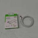 Belkin BoostCharge Braided USB-C to USB-A Cable (2M/6.6ft) for iPhone 16, iPhone 16 Pro, Samsung Galaxy S25, S24, Pixel 9, iPad Pro, Nintendo Switch 2, Carplay & More - White