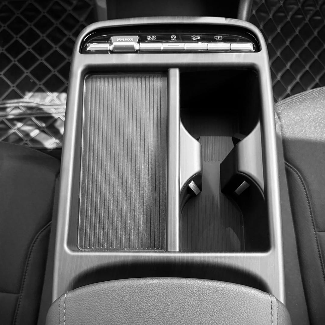 YOUTOOCAR Gear Shift Panel Cover Trim Compatible with Hyundai Tucson 2025 Accessories (Wood Grain)