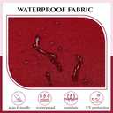 Waterproof Chair Cushions Set of 2 Outdoor,Tufted Thicken Weather and Fade Resistant Kitchen Seat Cushions,Patio Chair Pads for Garden Furniture Sofa Couch (Burgundy)