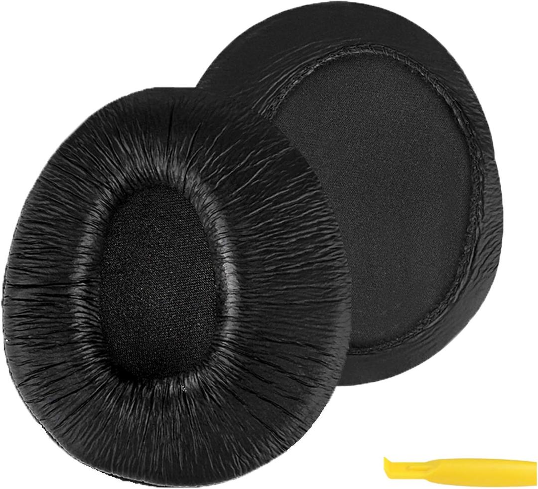 Geekria QuickFit Replacement Ear Pads for Sony MDR-Z600, Z900, V600, V900, V900HD, 7509, 7509HD Headphones Ear Cushions, Repair Parts (Black)