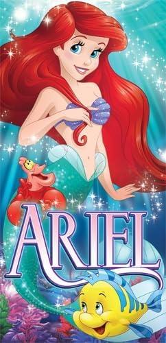 Disney Classic Ariel with Flounder 28X58 Beach Towel