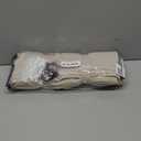 Oatmeal Linen Curtains 102 Inches Long Pinch Pleat Draps for Living Room Sliding Door with Hooks Rings Back Tab Neutral Modern Light Filtering Sheer 102 Inch Pleated Curtain Greyish Greige Tan 40x102