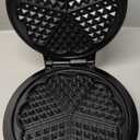 Mueller Heart 5 Waffle Maker, Waffle Iron, Adjustable Browning Control & Nonstick, Cool Touch Handle, Easy to Clean, Small Kitchen Appliances