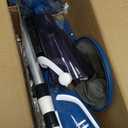 Enhulk Pool Vacuum for Above Ground Pool, 2025 Upgraded Pool Vacuum with A Telescopic Pole, 18.5 Gal/Min Powerful Suction, 80Mins Runtime, Effortlessly Cleans Debris Underwater , Blue 