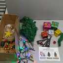 Prextex 23-Inch Mini Christmas Tree with Lights- Small Holiday Tree with Ornaments, Star Topper, and Gift Boxes- Easy Setup Table Decorations for Home, Office, and Indoor Festive Displays (Green)