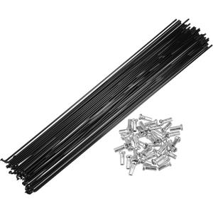 X AUTOHAUX 40 Pcs Bicycle Steel Spokes 14G Bike Spoke for Most Bicycle (292mm)