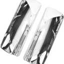 Grandroad Auto Chrome Door Mirror Covers Pair Set Compatible with Volvo VNL VNM Trucks 2004-2017, Left Driver and Right Passenger Side for Volvo Mirror Cover, Medium to Large