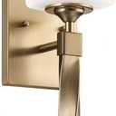 Kichler Marette Light Sconce, 5 inch 1 Light Sconce in Champagne Bronze, (16.25" H x 5.75" D x 5" W), 55000CPZ