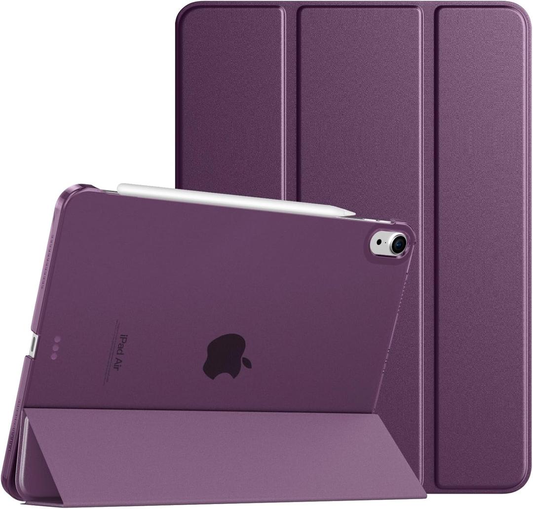 TiMOVO for iPad Air 11 Inch Case (M3/M2-2025/2024), iPad Air 5th Generation 2022/4th Gen 2020 10.9 Inch, Slim Hard Translucent Back Cover, Support Auto Wake/Sleep, Dark Purple