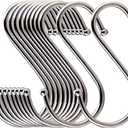 14 Pcs Heavy Duty 4.7 Inches Extra Large S Shape Hooks Heavy-Duty Metal Hanging Hooks Apply Kitchenware Bathroom Utensils Plants Towels Gardening Multiple uses Tools (Silver)