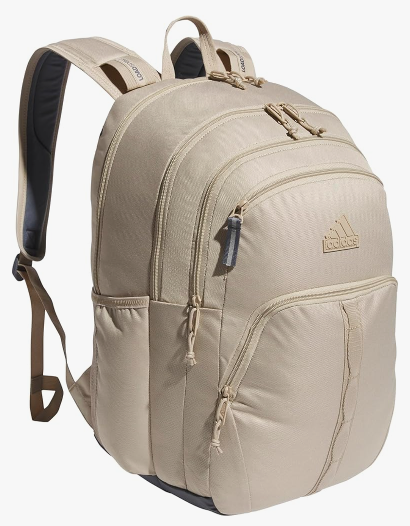 adidas Prime Work, Bag, Travel Backpack for Women and Men with Padded Compartment for Laptop, Clay Brown/Onix Grey, One Size