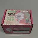 VIS'V Wreath Hanger, Large Suction Cup Wreath Hooks, Heavy Duty, 22 LB Capacity, Removable and Reusable, Clear, 2 Pcs