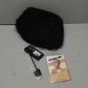 Domiso Afro Kinky Curly 3 In 1 Half Wig with Drawstring Seamless Kinky Curly Flip Over Glueless Wear & Go Elastic Band Clip in Wig Human Hair Black Color Headband Bob Wig 12 Inch