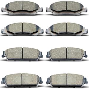 DYZJKWJW D1324 D1325 Front Rear Ceramic Brake Pads Set 8pcs Fit For 2008-2014 Toyota Highlander
