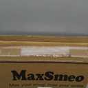 MaxSmeo Nightstand, Mid Century Modern Side Table Bedroom with Storage, Small End Bedside Table with Solid Wood Legs for Living Room, Office Small Spaces (Brown)