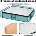 Under Bed Shoe Storage Organizer for Closet 2 Pack- Fits 24 Pairs Underbed Shoes Container Boxes, Light Grey