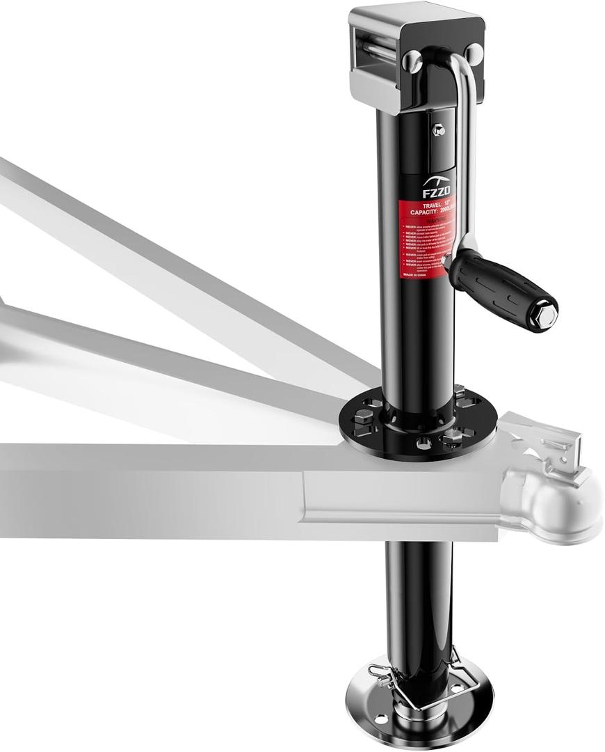 FZZD 5000 lbs A-Frame Trailer Jack, 23" Vertical Travel, Adjustable 5-Level Drop Leg, for RV, Utility, Yacht, Camping Trailers