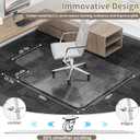Office Chair Mat for Low Pile Carpeted Floors with Lip, 48" x 60" Plastic Floor mat for Desk Chair on Carpet,Easy Glide Carpet Protector Mat for Computer Chairs,Rolling Chairs,Home,Office Non-Slip
