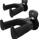 Guitar Wall Mount Hanger 2 Pack, Auto Locking Holder Hangers Hook for Acoustic, Electric, Bass, Banjo, Mandolin Stand Wall, Gift for Guitar Player, Guitar Accessories