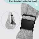 Dog Carrier Sling for Small Dogs and Cats(0 to 12 lbs), Puppy Sling Carrier with Adjustable Strap, Travel Safety Harness, Hands-Free Pet Carrying Holder Travel Bag for Outdoor, Gray