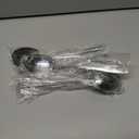 6 Piece Stainless Steel Buffet Serving Spoon 10 Inch Large Spoon Dishwasher Safe Metal Spoons Serving Utensils for Parties Kitchen Buffet Catering