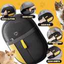 2 x Yostyle Electrostatic Pet Hair Remover Glove - Reusable Electrostatic Pet Hair Removal Gloves for Couch, Carpet, Double Sided Grooming Glove for Cat & Dog Hair, Upgraded Static Removal Tool (1)