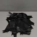 Riceshoot 50 Pcs Black Satin Ribbon Bows 5x7 Inch Large Twist Tie Bow for Gift Wrapping Champagne Bottle Balloon Treat Bag DIY Craft Decor Wedding Bridal Baby Shower Birthday Holiday Party Black