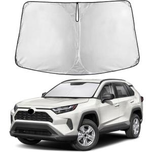 Autovir Windshield Sun Shade Fit for 2019-2024 2025 2026 Toyota RAV4 Sunshade, Front Car Window Shades Sun Visor, Blocks UV Rays & Heat, Car Accessories