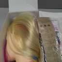 TopDirect 29 Inch Long Colorful Hair Cosmetology Mannequin Head for Styling and Hairdressing Practice - Training Doll With Clamp Holder and Tools (Beige)